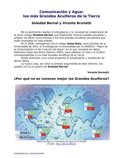 Comunicación y Agua